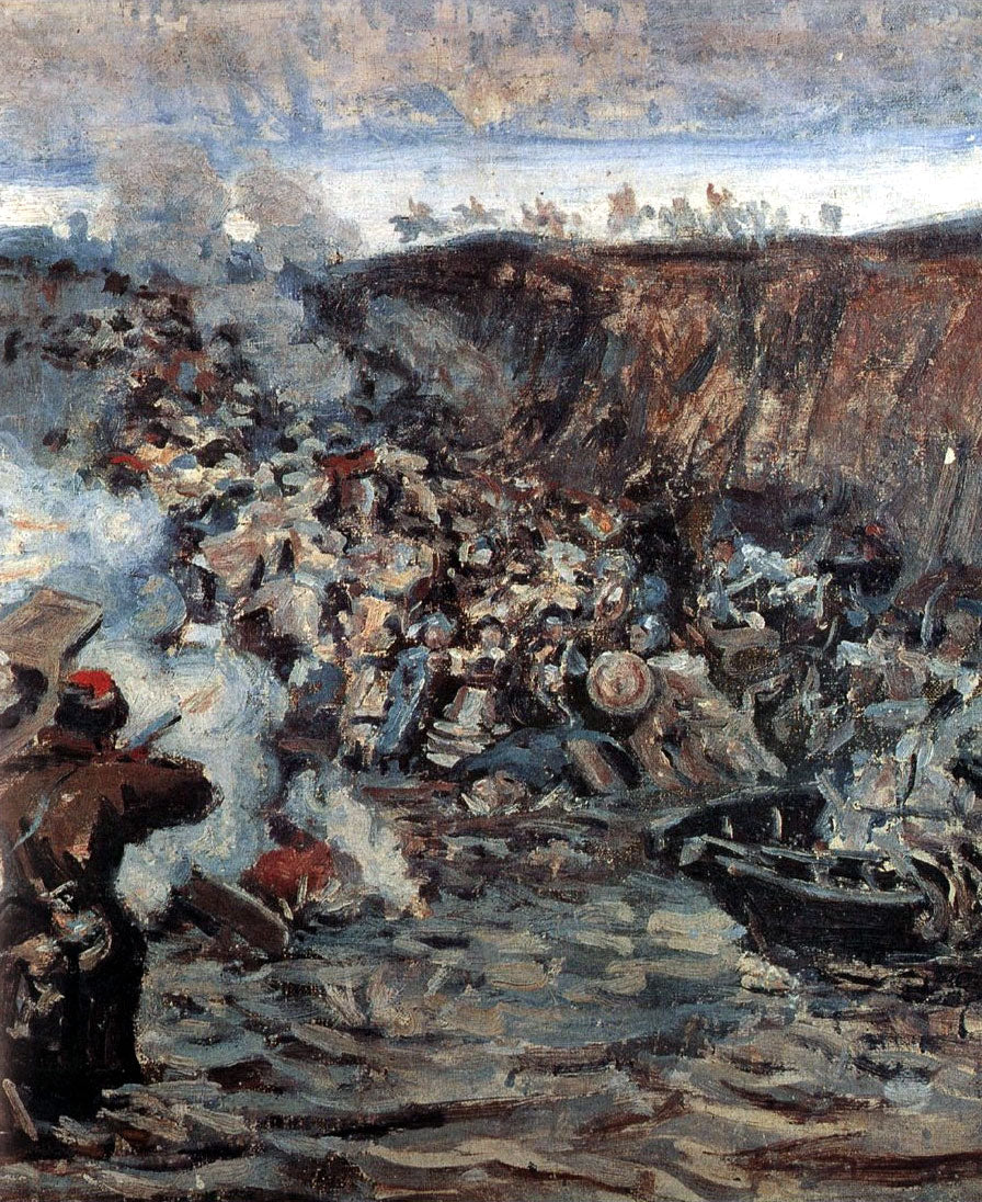 Vasily Surikov Study to "The Conquest of Siberia by Yermak" #3 1891 Fine Art Print