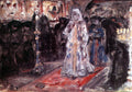 Vasily Surikov Study to "Tsarevna's Visit of Nunnery" #2 1912 Fine Art Print