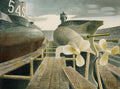 Eric Ravilious Submarines in Dry Dock 1940 Fine Art Print