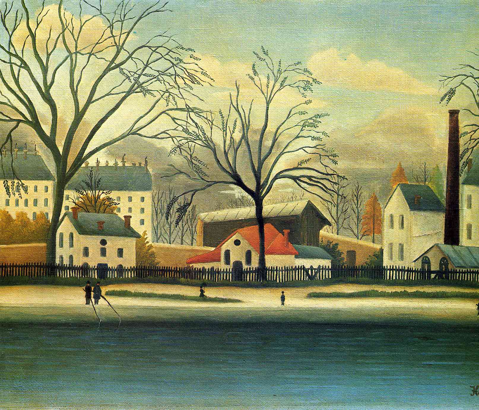 Henri Rousseau Suburban Scene 1896 Fine Art Print