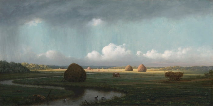 Martin Johnson Heade Sudden Showers, Newbury Marshes 1875 Fine Art Print