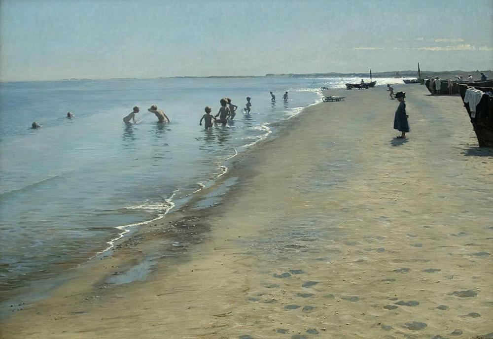 Peder Severin Kroyer Summer Day on Skagen's Southern Beach 1884 Fine Art Print