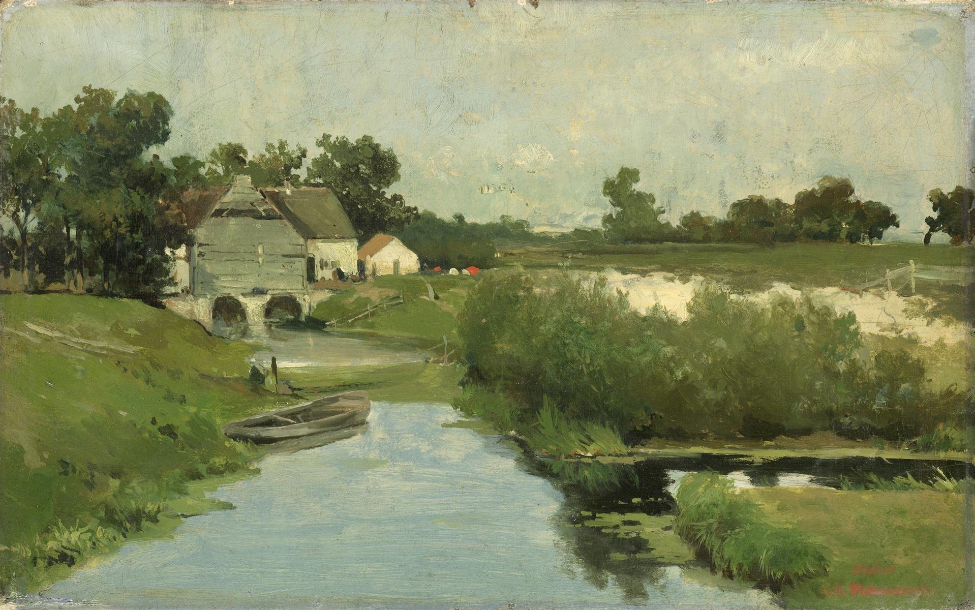 Johan Hendrik Weissenbruch Summer Day 1870-1903 Fine Art Print