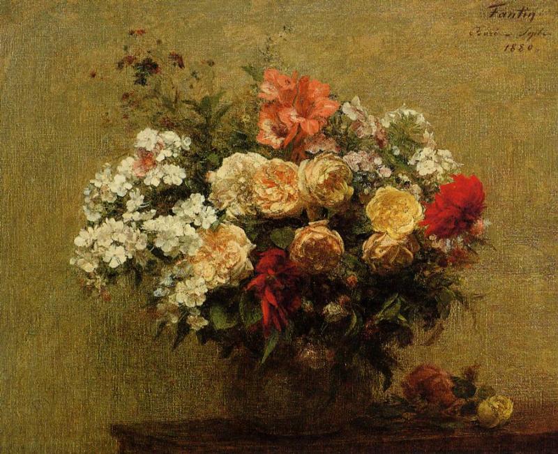 Henri Fantin-Latour Summer Flowers 1880 Fine Art Print