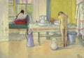 Carl Larsson Summer Morning, published in 'Lasst Licht Hinin' (`Let in More Light') 1908 Fine Art Print