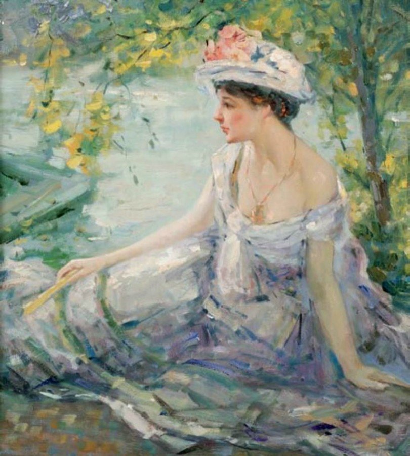 Robert Lewis Reid Summer Reverie 1888 Fine Art Print