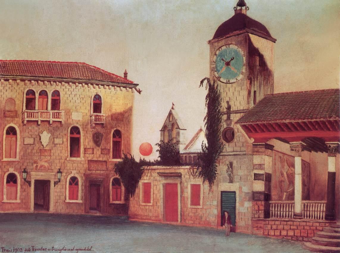 Tivadar Kosztka Csontvary Sun Looking Back at Trau 1899 Fine Art Print