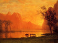 Albert Bierstadt Sundown at Yosemite 1863 Fine Art Print