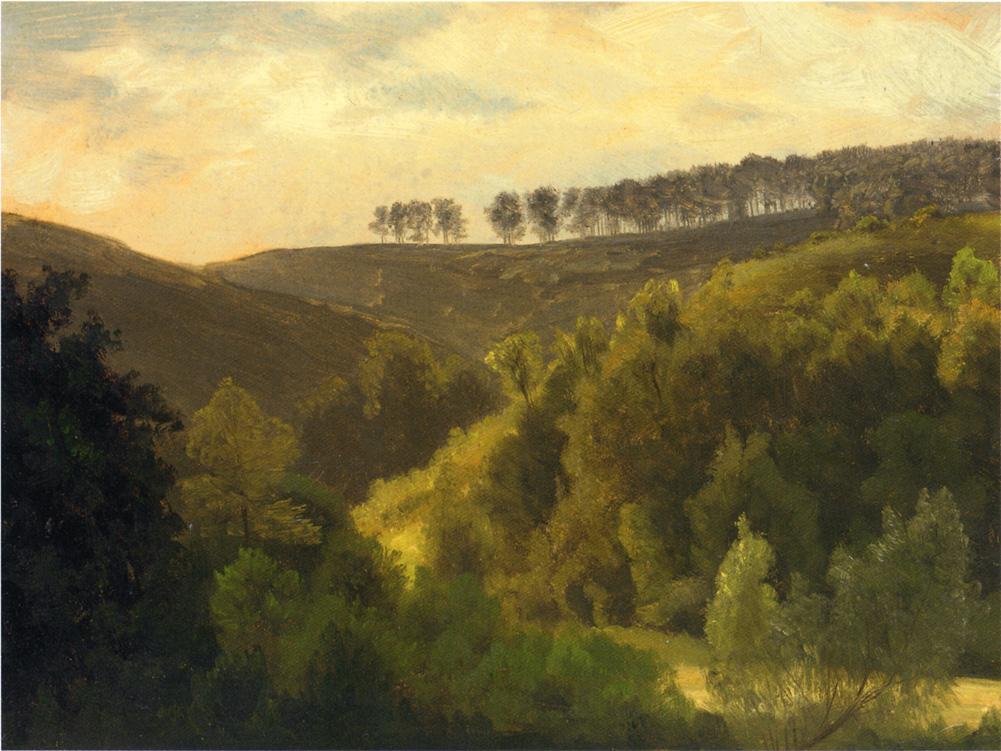 Albert Bierstadt Sunrise over Forest and Grove 1890 Fine Art Print
