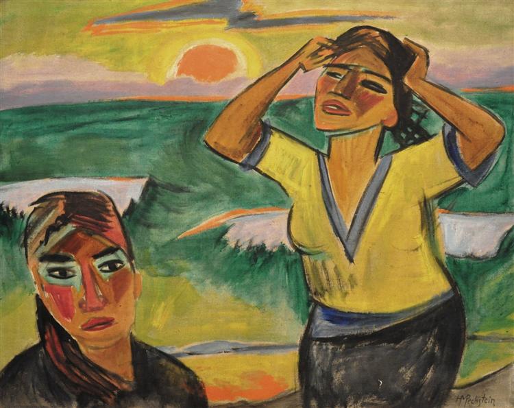 Max Pechstein Sunset 1921 Fine Art Print