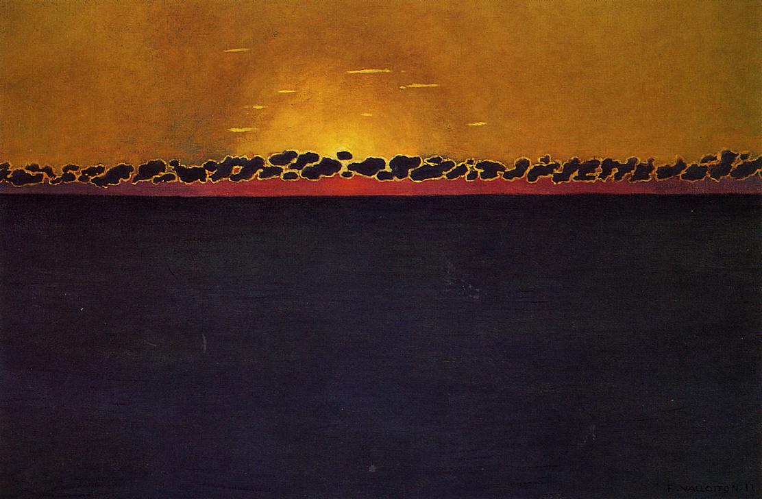 Felix Vallotton Sunset, Gray Blue High Tide 1911 Fine Art Print
