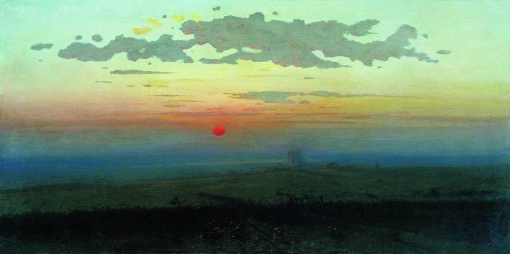 Arkhyp Kuindzhi Sunset in the Steppes 1900 Fine Art Print