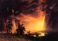 Albert Bierstadt Sunset in the Yosemite Valley 1869 Fine Art Print