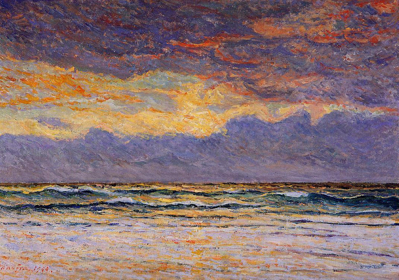 Maxime Maufra Sunset - Morgat 1900 Fine Art Print