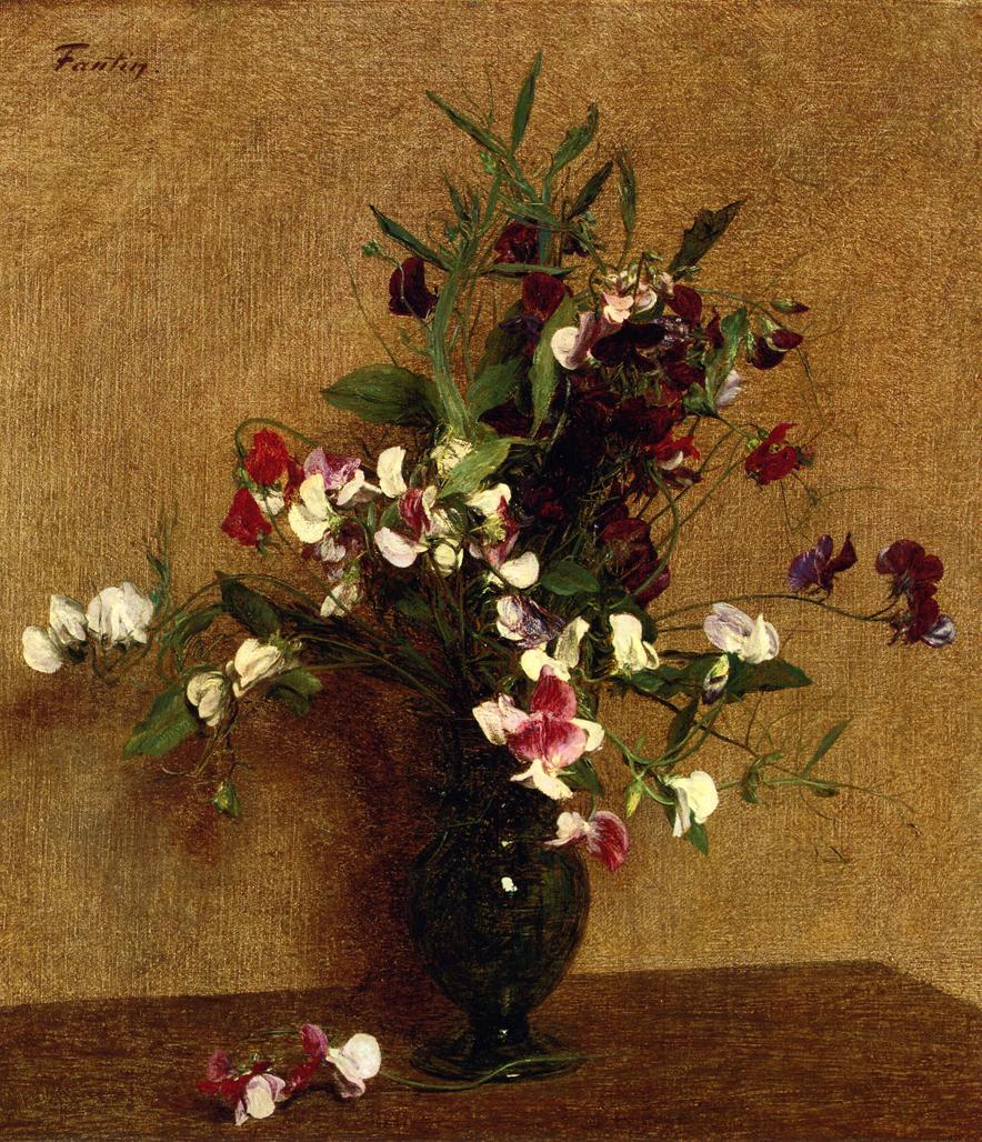 Henri Fantin-Latour Sweet Peas in a Vase 1888 Fine Art Print