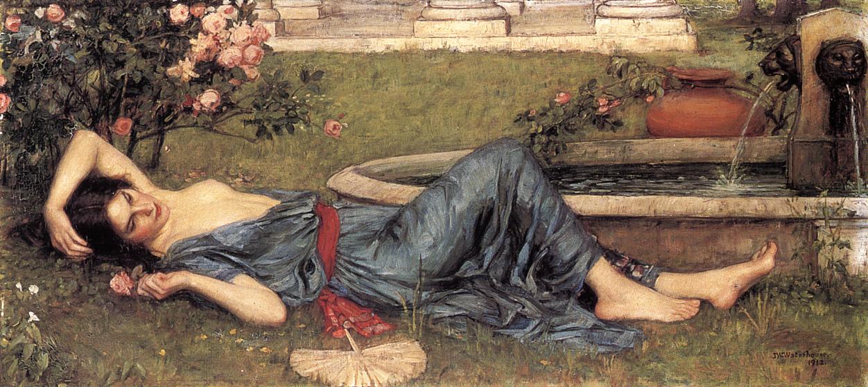John William Waterhouse Sweet Summer 1912 Fine Art Print