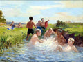 Nikolay Bogdanov Belsky Swimming 1941 Fine Art Print