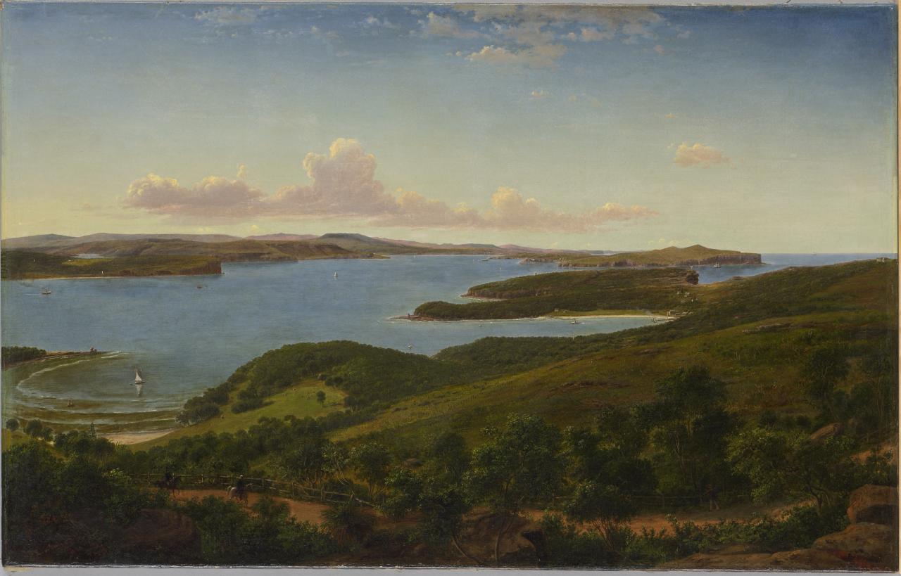 Eugene von Guerard Sydney Heads 1860 Fine Art Print