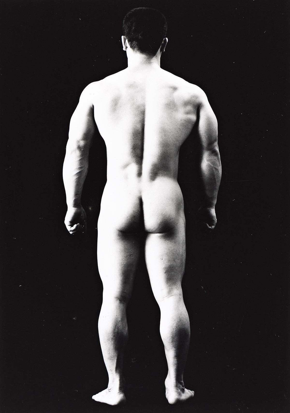 {{ product_title }} Fine Art Print | {{ product_vendor }} Jakero77 Tamotsu Yato Nobou Takemoto Japan Bodybuilder Nude Butt 1970 Fine Art Print Art Print  Jakero77