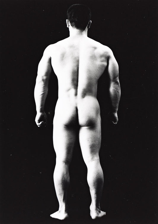 {{ product_title }} Fine Art Print | {{ product_vendor }} Jakero77 Tamotsu Yato Nobou Takemoto Japan Bodybuilder Nude Butt 1970 Fine Art Print Art Print  Jakero77