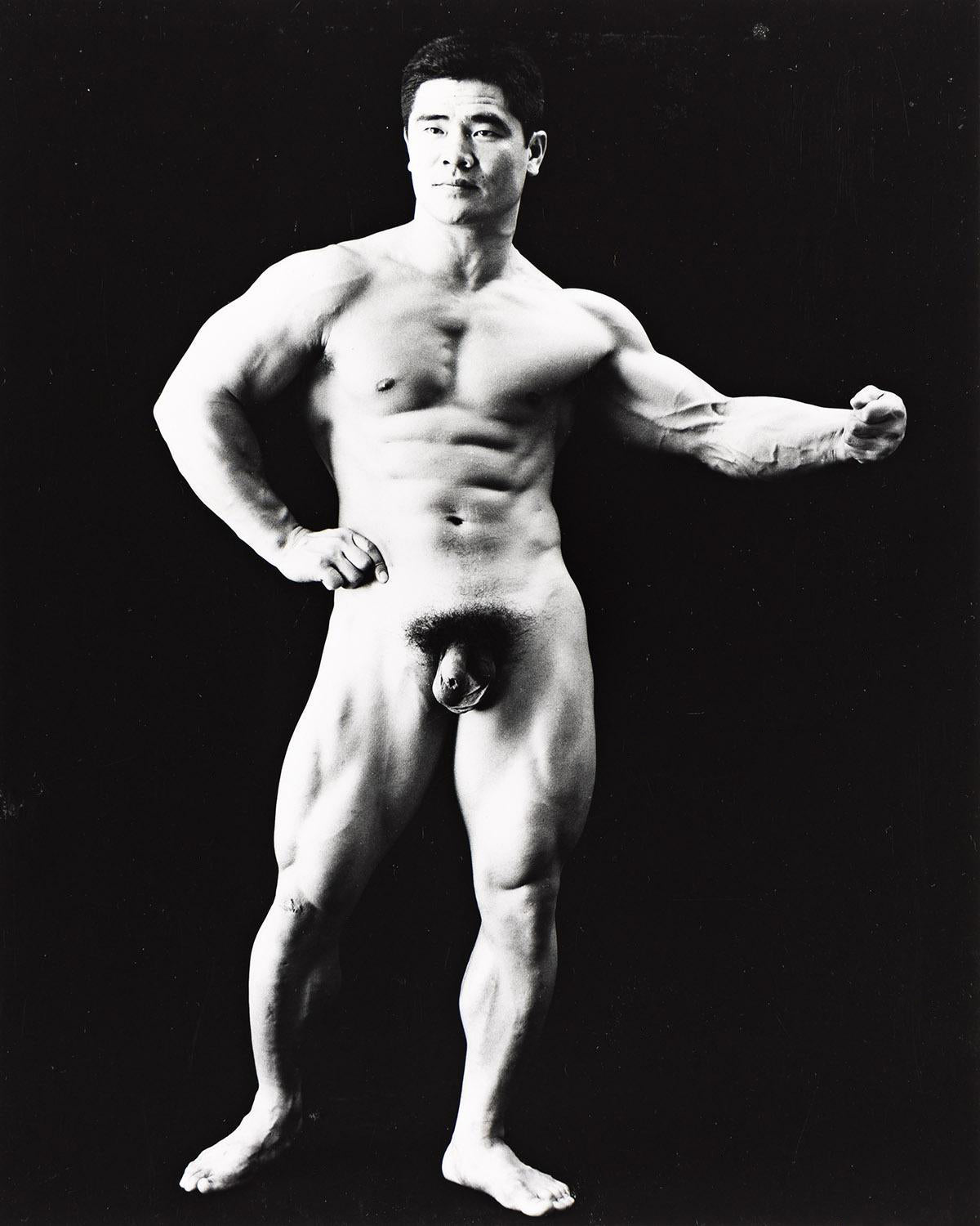 {{ product_title }} Fine Art Print | {{ product_vendor }} Jakero77 Tamotsu Yato Nobou Takemoto Japan Bodybuilder Nude Full Frontal Flexing 1970 Homoerotic Gay Interest Fine Art Print Art Print  Jakero77