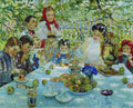 Nikolay Bogdanov Belsky Teacher's Birthday 1920 Fine Art Print