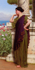 John William Godward Tender Thoughts 1917 Fine Art Print