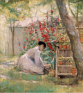 Robert Lewis Reid Tending the Garden 1888 Fine Art Print