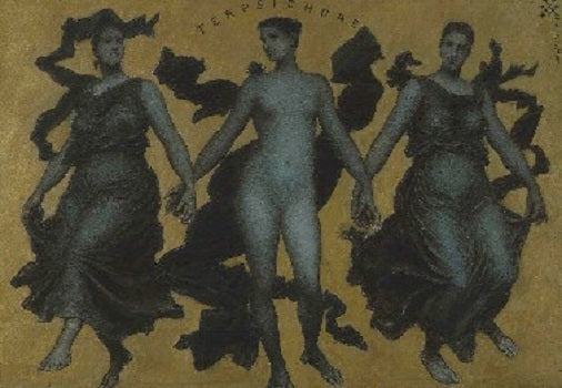 Xavier Mellery Terpsichore 1890 Fine Art Print