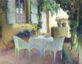 Henri Martin Terrace of the Manor in Marquayrol 1920 Fine Art Print