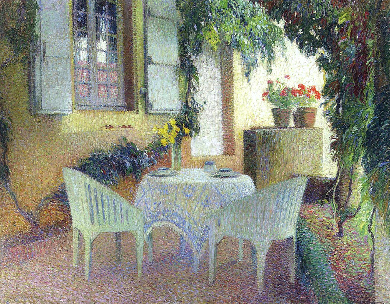 Henri Martin Terrace of the Manor in Marquayrol 1920 Fine Art Print