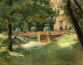 Max Liebermann Terrace overlooking the flower garden in Wannsee 1918 Fine Art Print