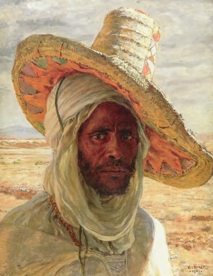 Nasreddine Dinet Arabian Head 1901 Fine Art Print