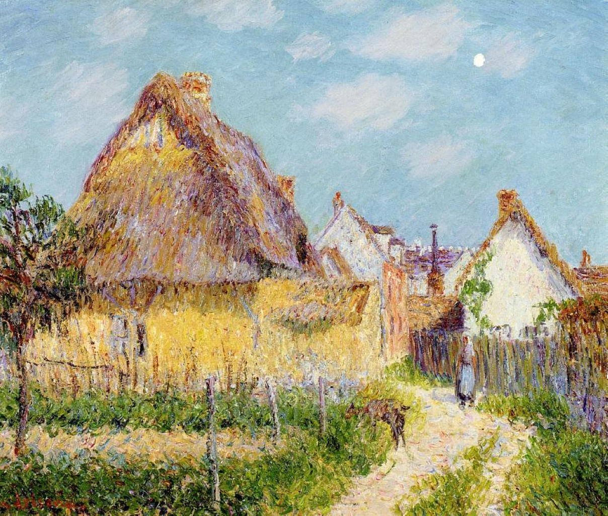 Gustave Loiseau Thatched Cottage 1903 Fine Art Print