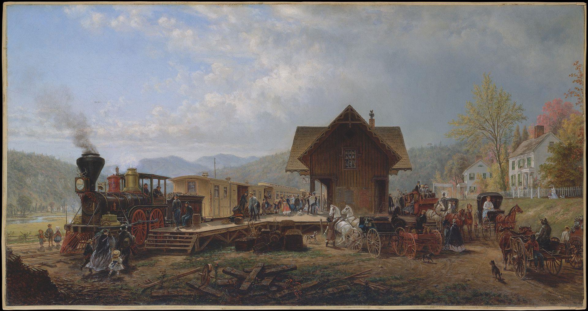 Edward Lamson Henry The 9:45 Accommodation 1867 Fine Art Print