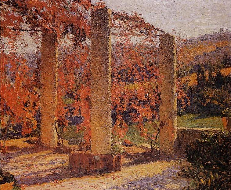 Henri Martin The Arbour in Autumn 1900 Fine Art Print