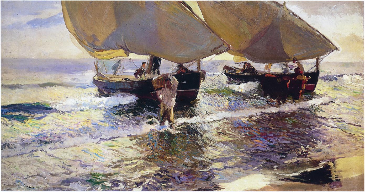 Joaquín Sorolla The arrival of the Boats 1907 Fine Art Print