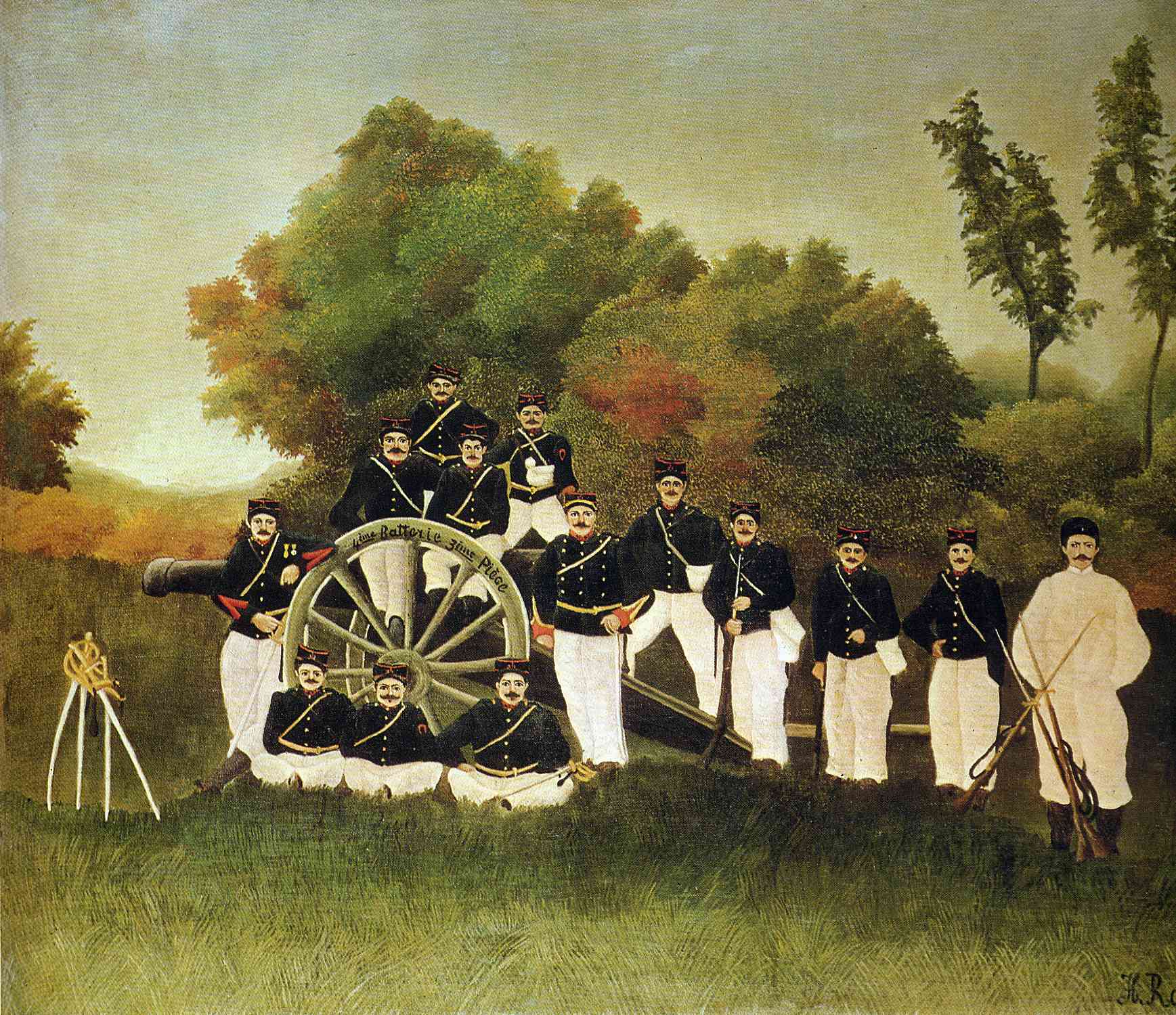 Henri Rousseau The Artillerymen 1893 Fine Art Print