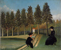 Henri Rousseau The Artist Painting His Wife 1900-1905 Fine Art Print