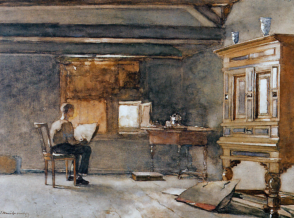 Johan Hendrik Weissenbruch The Artist's Studio 1888 Fine Art Print