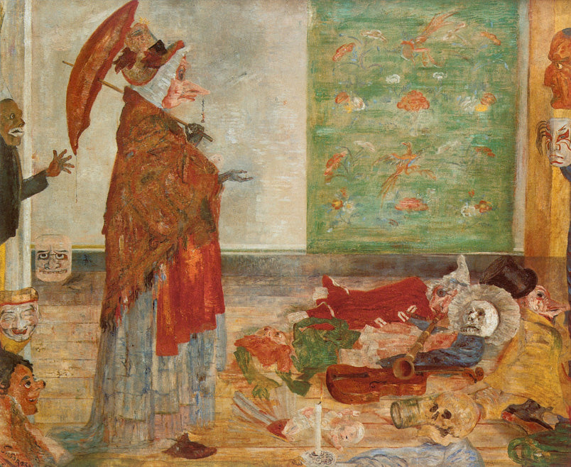 James Ensor The Astonishment of the Mask Wouse 1889 Fine Art Print