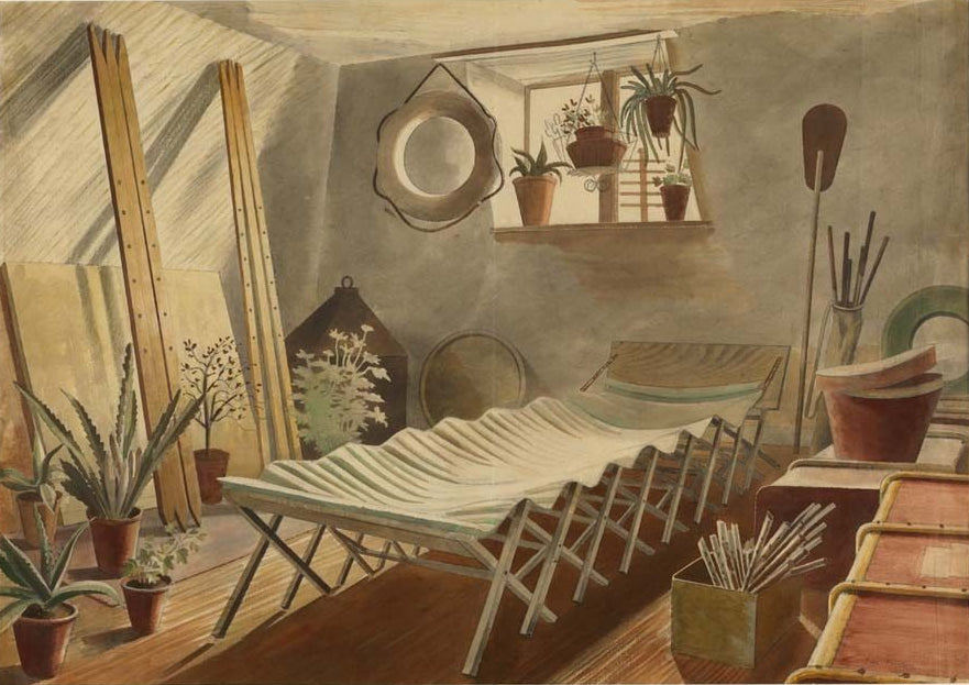 Eric Ravilious The Attic Bedroom 1934 Fine Art Print