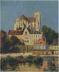 Gustave Loiseau The Auxerre Cathedral 1907 Fine Art Print