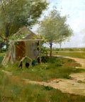 William Merritt Chase The Back Yard, Shinnecock, Long Island, New York 1900 Fine Art Print