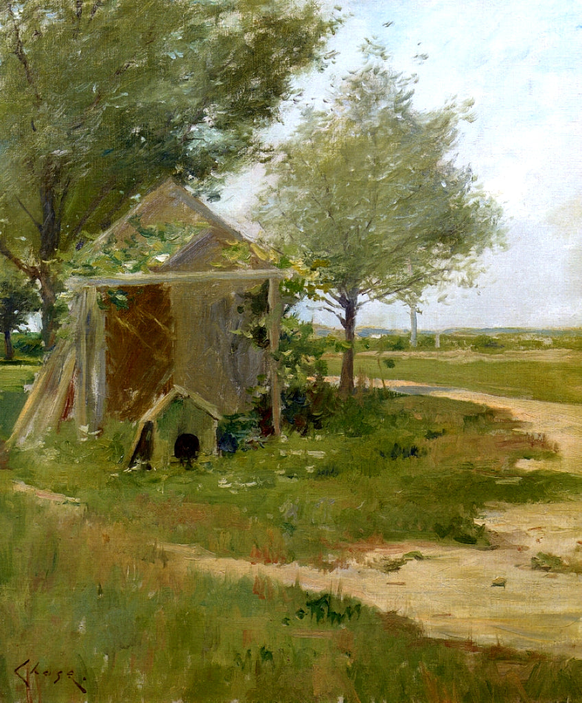 William Merritt Chase The Back Yard, Shinnecock, Long Island, New York 1900 Fine Art Print