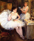 Willard Metcalf The Ballet Dancers aka The Dressing Room 1885 Fine Art Print