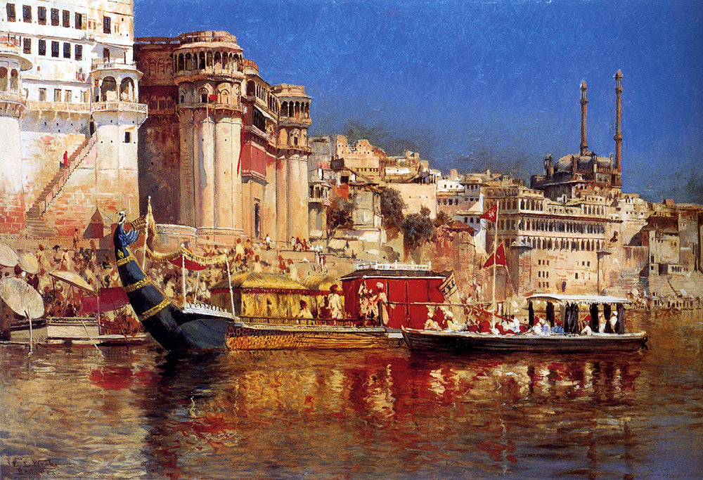 Edwin Lord Weeks The Barge Of The Maharaja Of Benares 1883 Fine Art Print