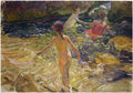 Joaquín Sorolla The bath, Javea 1905 Fine Art Print