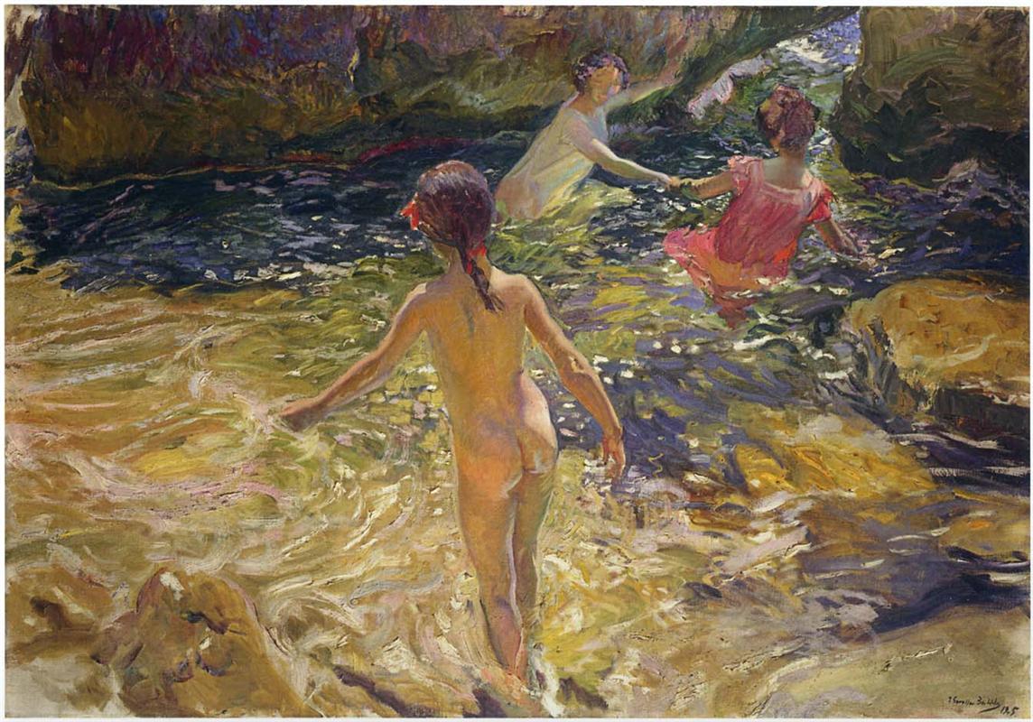 Joaquín Sorolla The bath, Javea 1905 Fine Art Print