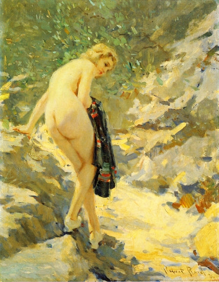 Robert Lewis Reid The Bather 1910 Fine Art Print